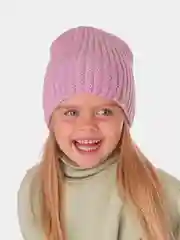 Сиреневый вязаная шапка для девочки HiBy