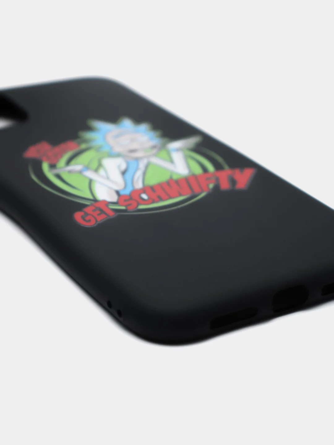 Красный чехол мультик "Рик и Морти" для IPhone 6/6s 7/8 Plus XR 11 XS 12 mini 13 Pro