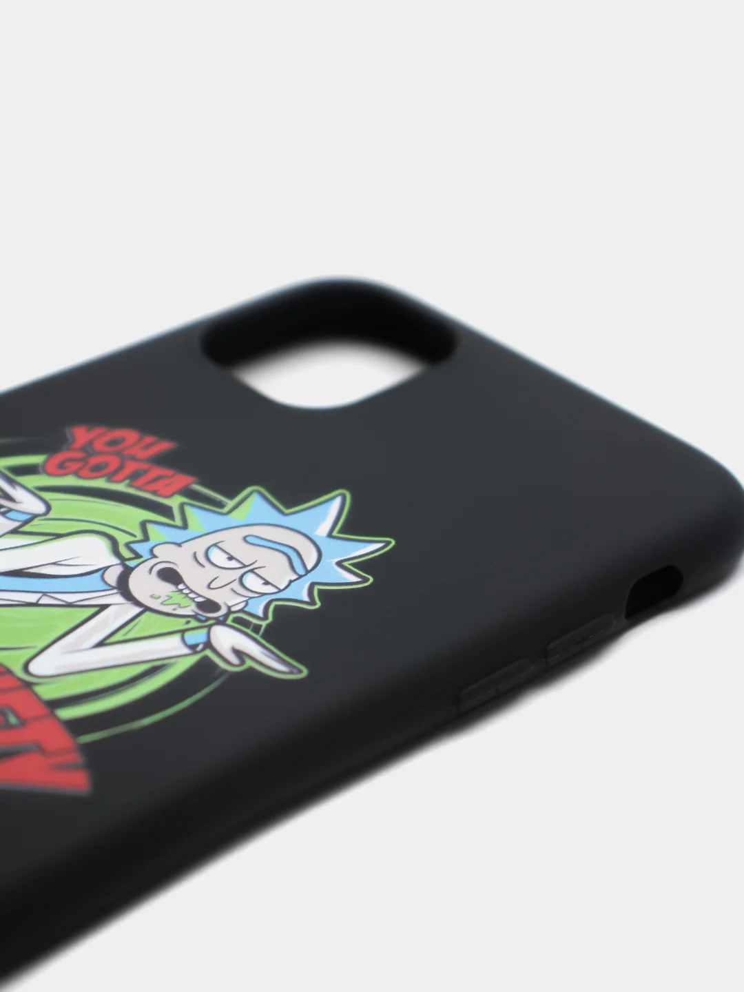 Красный чехол мультик "Рик и Морти" для IPhone 6/6s 7/8 Plus XR 11 XS 12 mini 13 Pro
