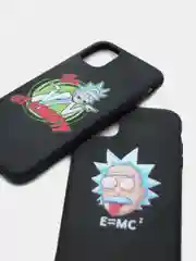 Желтый чехол мультик "Рик и Морти" для IPhone 6/6s 7/8 Plus XR 11 XS 12 mini 13 Pro