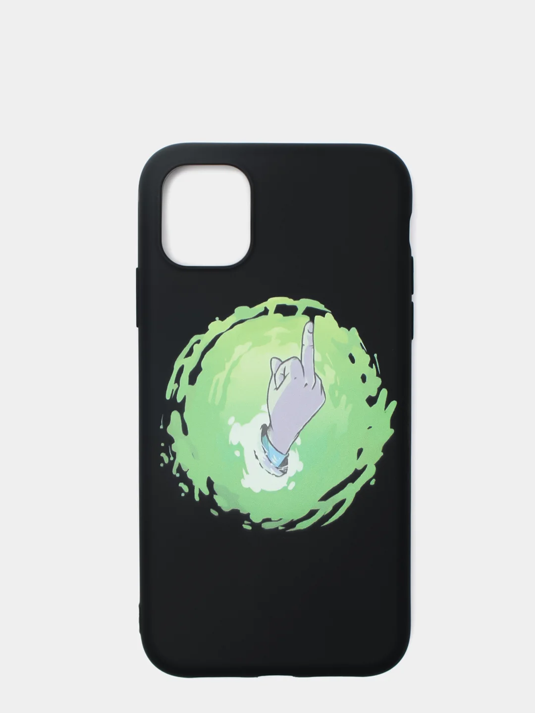 Салатовый чехол мультик "Рик и Морти" для IPhone 6/6s 7/8 Plus XR 11 XS 12 mini 13 Pro