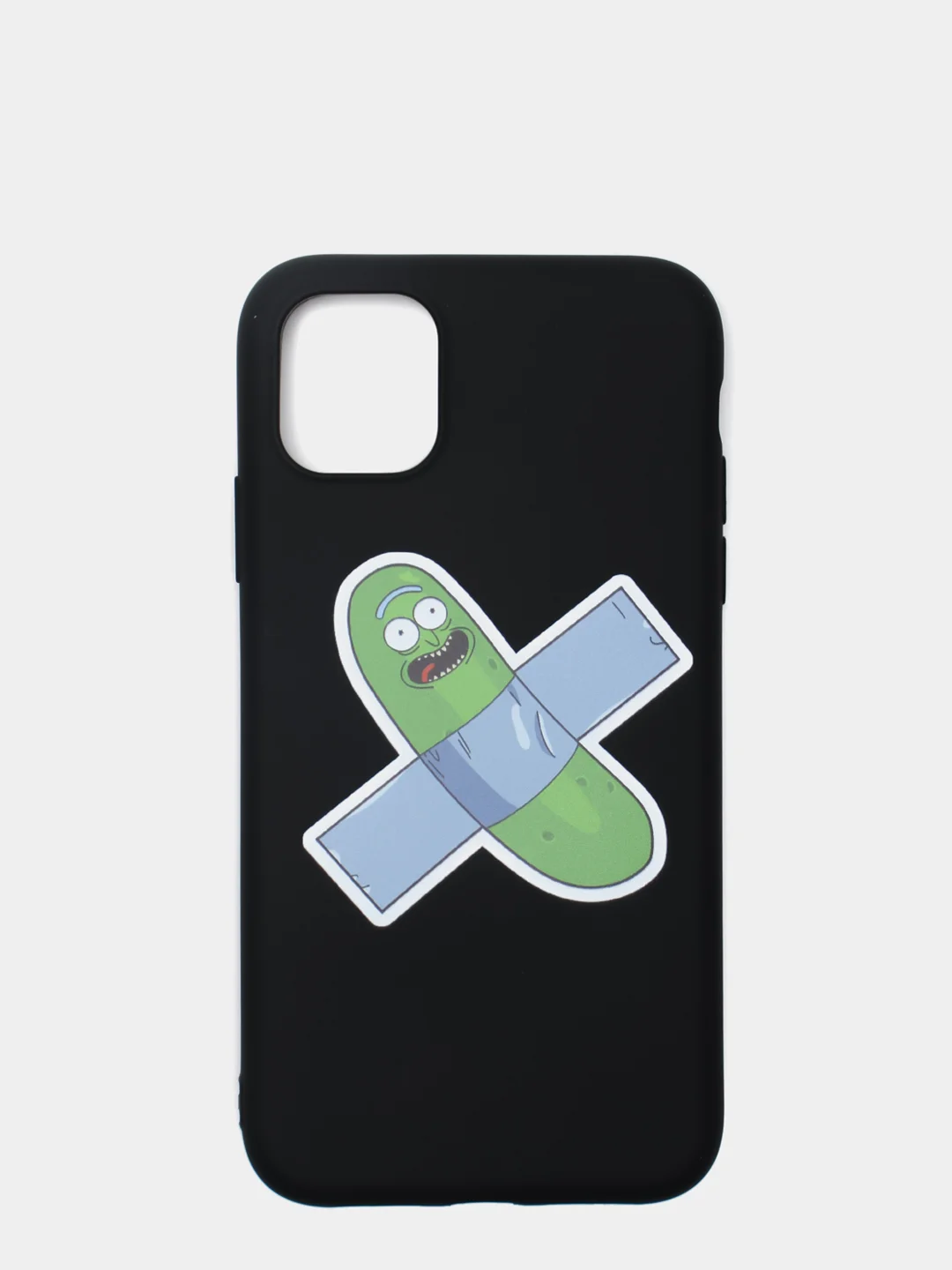 Серый чехол мультик "Рик и Морти" для IPhone 6/6s 7/8 Plus XR 11 XS 12 mini 13 Pro