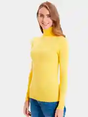 Желтый водолазка женская