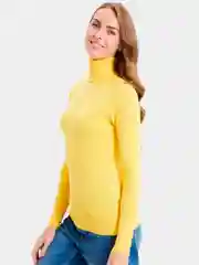 Желтый водолазка женская