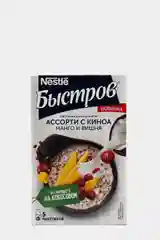 Каша овсяная БЫСТРОВ, с киноа, манго и вишней, 175 г, 5 пакетиков