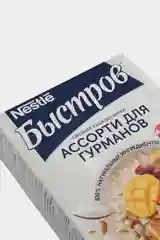 Каша овсяная БЫСТРОВ, с вишней, кешью и кокосом с манго и апельсином, 228 г, 6 пакетиков