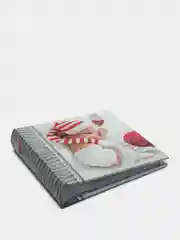 Алый фотоальбом на 200 фото Книжный переплет