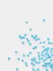 Голубой бисер стеклянный круглый Рокайль, 2 мм, перламутровый