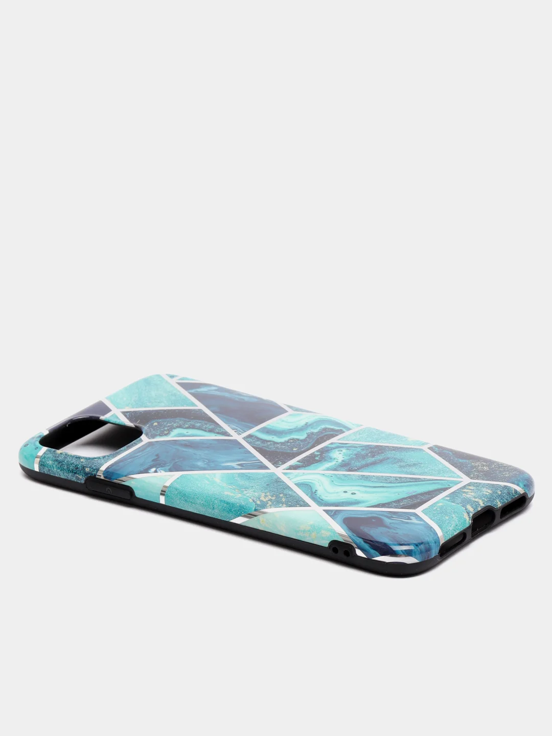 Серебряный чехол для iPhone 11, 12, 13 Pro, XR, XS, X, 11 Pro Max, мраморный, противоударный