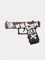 Деревянный пистолет Глок 18 (Glock 18)v1.6 Пустынный Повстанец (резинкострел) КС ГО/CS GO
