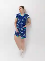 Халат на пуговицах