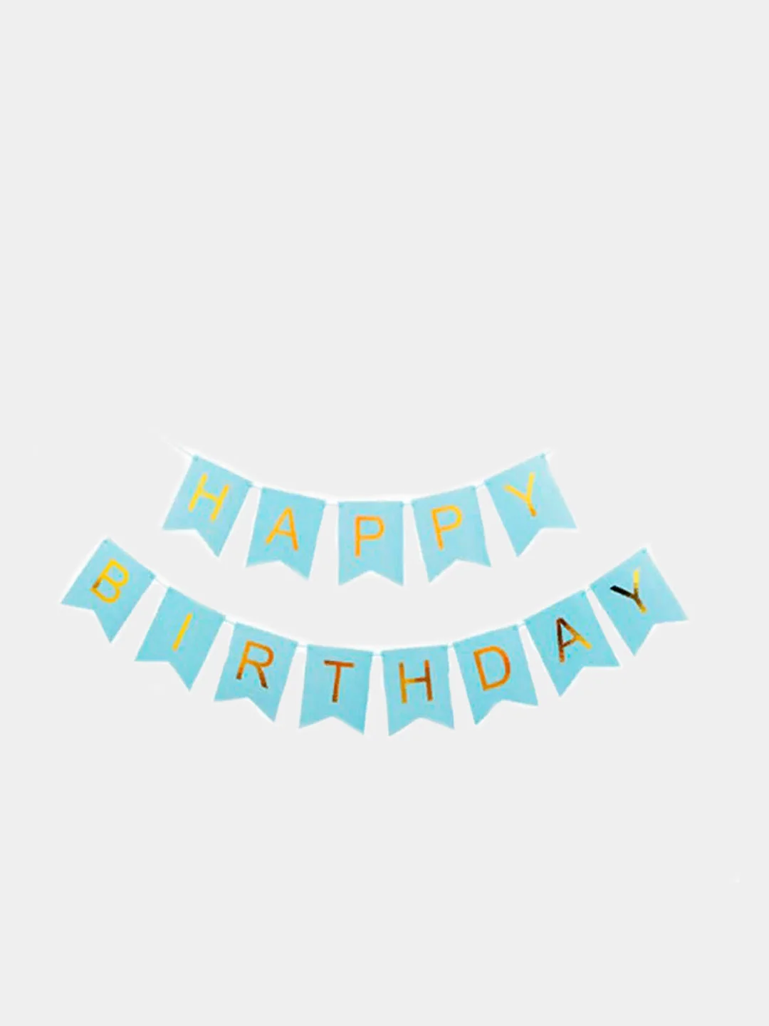 Голубой гирлянда Флажки на день рождения Happy Birthday