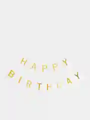 Белый гирлянда Флажки на день рождения Happy Birthday