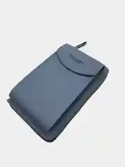 Голубой женская сумка клатч для телефона.Сумка кошелек для смартфона.Кошелек женский.Клатч женский