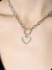 Цепочка на шею с сердцем, чокер с подвеской Heart