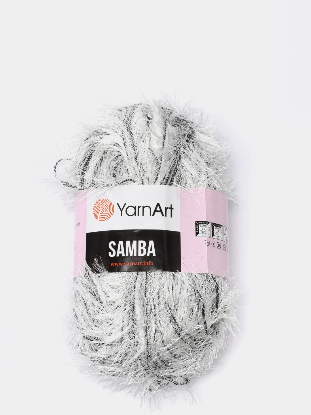Белый пряжа YarnArt Samba (ЯрнАрт Самба)