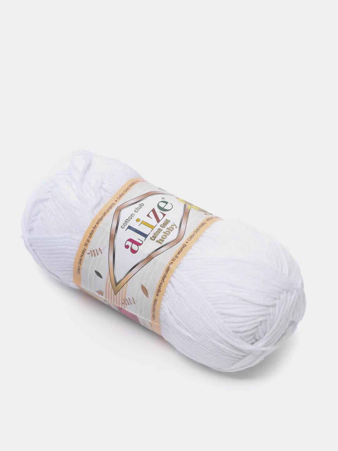 Белый пряжа Alize Cotton Gold Hobby ( Ализе Коттон Голд Хобби)