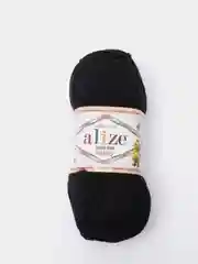 Черный пряжа Alize Cotton Gold Hobby ( Ализе Коттон Голд Хобби)