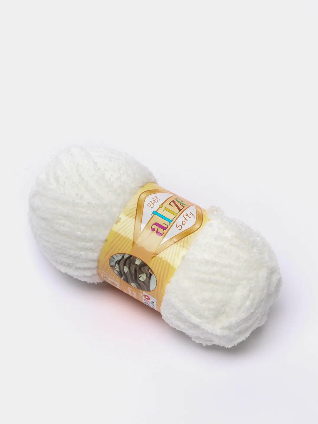 Белый пряжа Alize Softy (Ализе Софти)