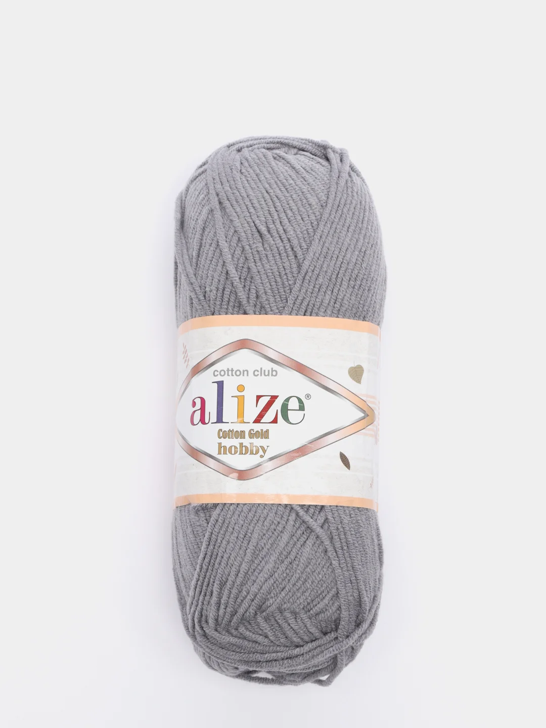 Серый пряжа Alize Cotton Gold Hobby ( Ализе Коттон Голд Хобби)