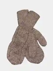 Коричневый варежки