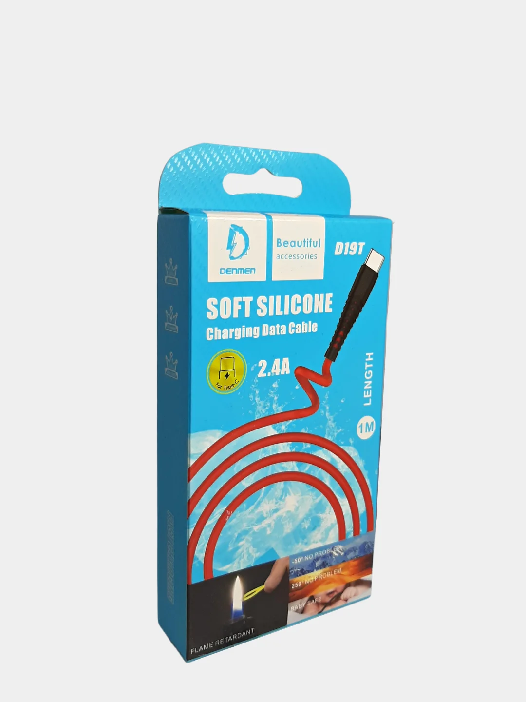 Кабель USB DENMEN D19L магнитный для зарядки Type-C Lightning
