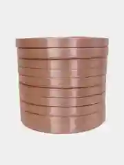 Коралловый меланж лента атласная 0,6 см 22 м