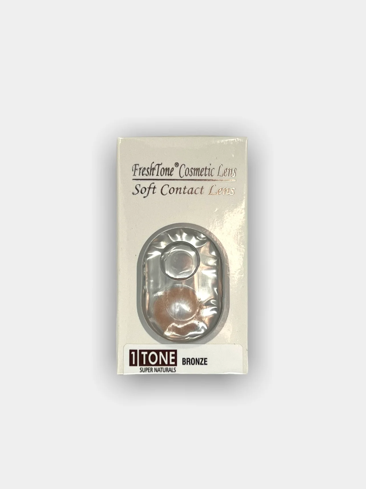 Коричневый цветные контактные линзы FreshTone, 2 шт., 0.00, на месяц ношения