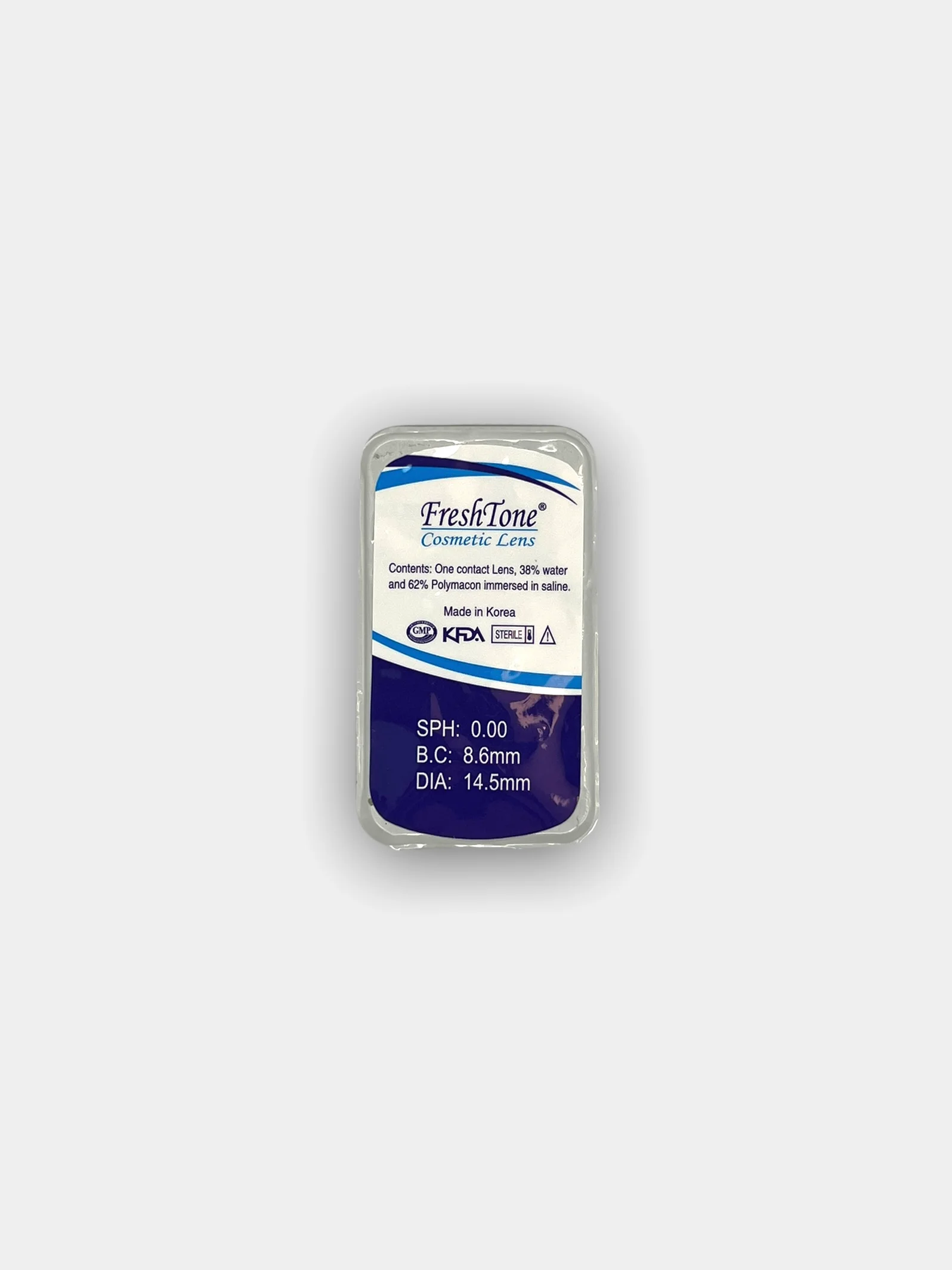 Коричневый цветные контактные линзы FreshTone, 2 шт., 0.00, на месяц ношения