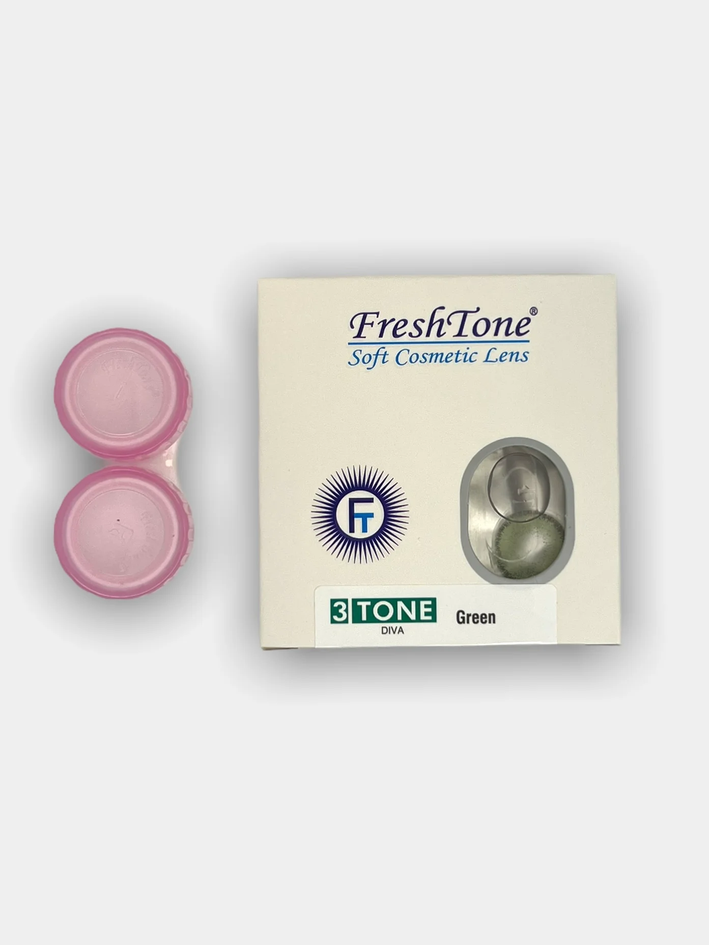Цветные контактные линзы FreshTone, 2 шт., 0.00, на месяц ношения