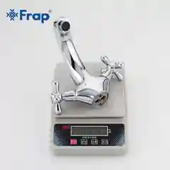 Смеситель для раковины Frap F1025 из латуни двухрычажный