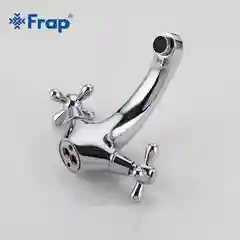 Смеситель для раковины Frap F1025 из латуни двухрычажный