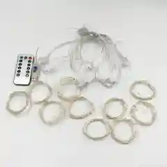 Гирлянда с крючками и пультом от USB белый 2,4 х 2 метра