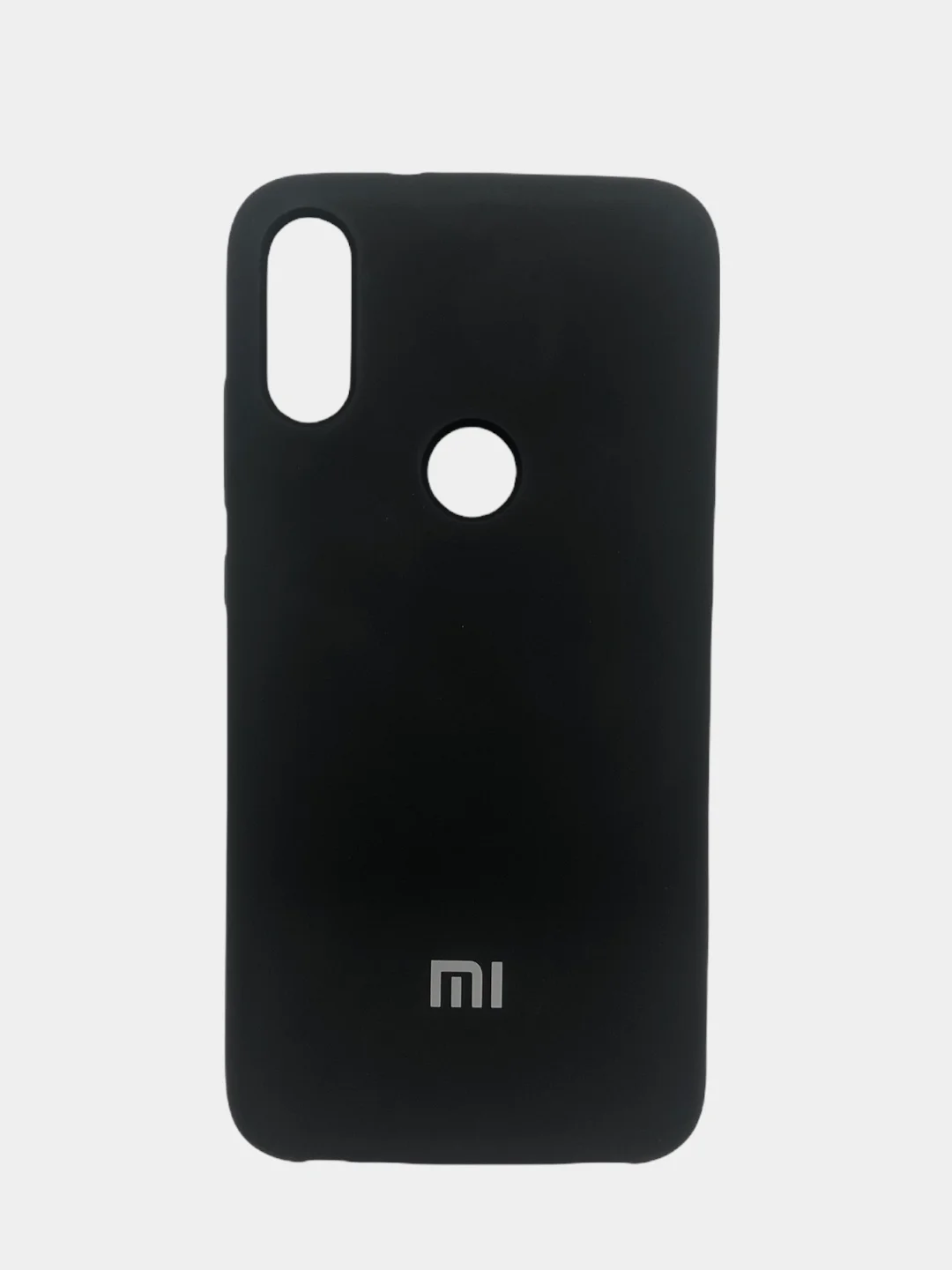 Черный чехол силиконовый Silicone Cover Case для Xiaomi Redmi 7, Mi Play