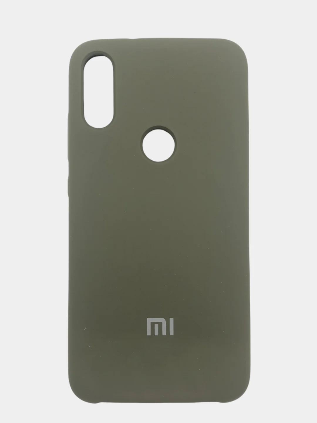 Хаки чехол силиконовый Silicone Cover Case для Xiaomi Redmi 7, Mi Play