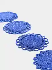Синий декоративные салфетки из фоамирана, 4 шт