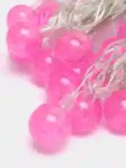 Розовый шарики светодиодные 5 метров/6 цветов