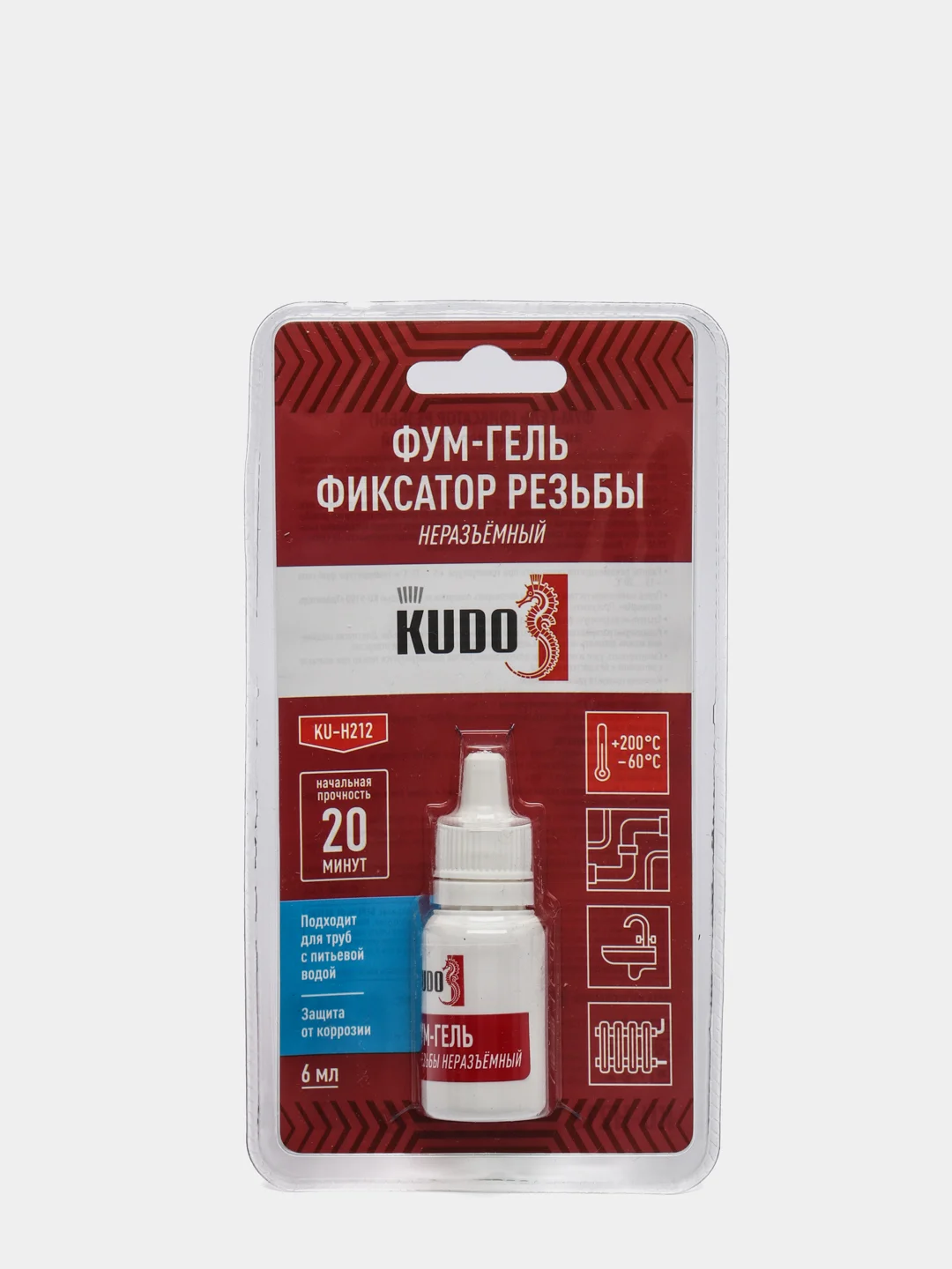 Фум-гель KUDO (фиксатор резьбы)