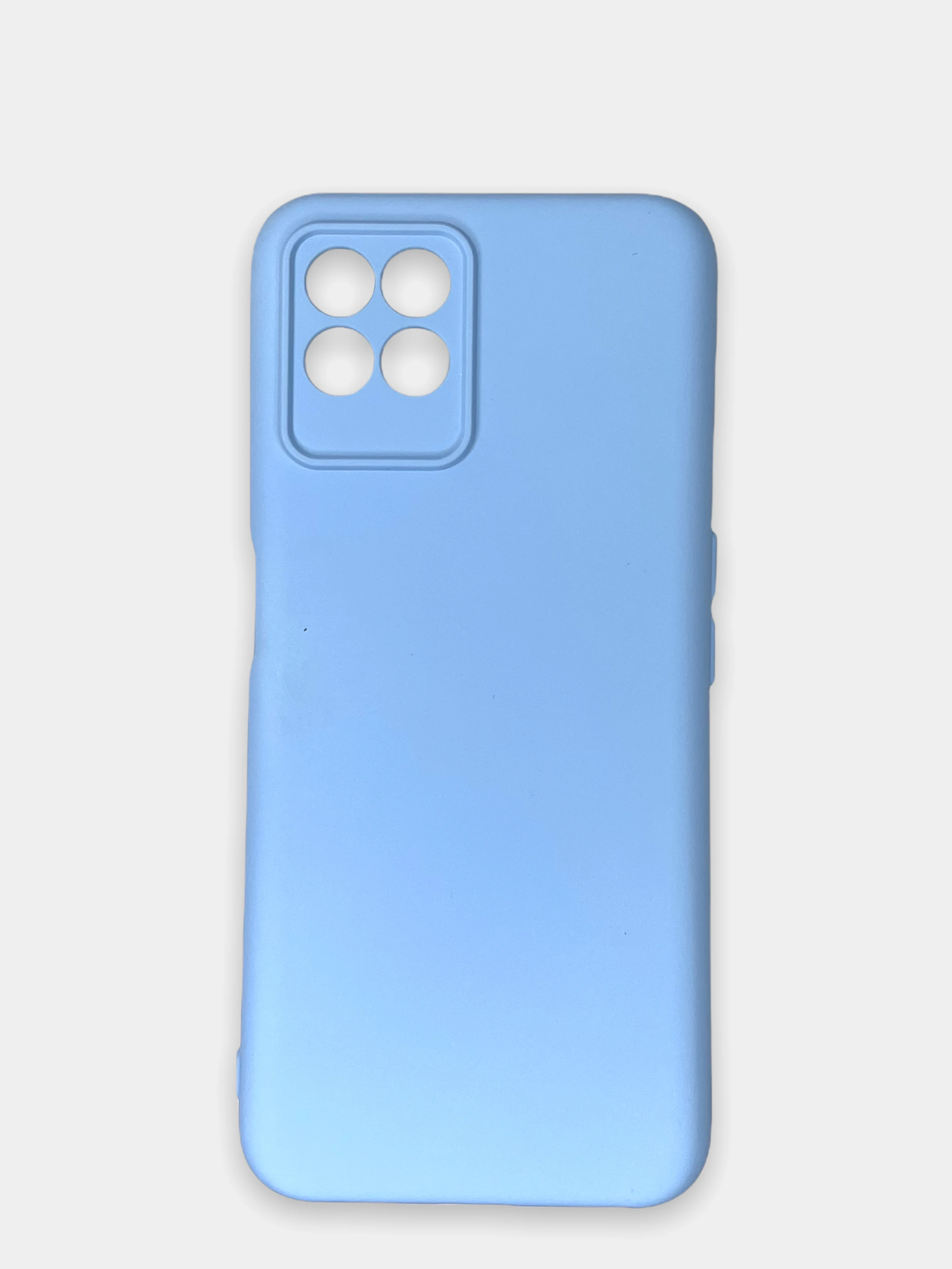 Небесно-голубой чехол силиконовый для Realme 8i / Narzo 50 4G (Реалми 8Ай / Нарзо 50), Silicone Cover