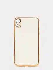 Белый дизайнерский чехол для айфон NANARUSI с квадратной рамкой Apple IPhone