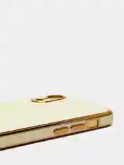 Белый дизайнерский чехол для айфон NANARUSI с квадратной рамкой Apple IPhone