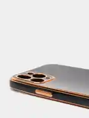 Черный дизайнерский чехол для айфон NANARUSI с квадратной рамкой Apple IPhone