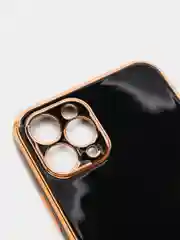 Черный дизайнерский чехол для айфон NANARUSI с квадратной рамкой Apple IPhone