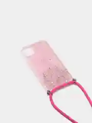 Розовый чехол на iphone 11 promax на шнурке