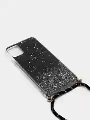 Черный чехол на iphone 11 promax на шнурке