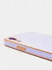 Лавандовый дизайнерский чехол для айфон NANARUSI с квадратной рамкой Apple IPhone