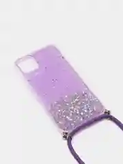 Сиреневый чехол на iphone 11 promax на шнурке