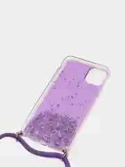 Сиреневый чехол на iphone 11 promax на шнурке
