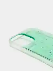 Бирюзовый чехол на iphone 12 pro на шнурке