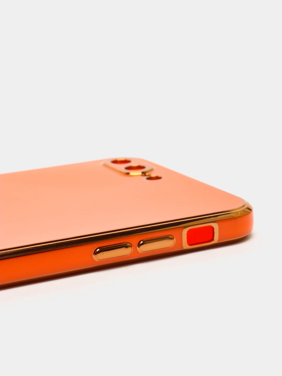 Красный дизайнерский чехол для айфон NANARUSI с квадратной рамкой Apple IPhone